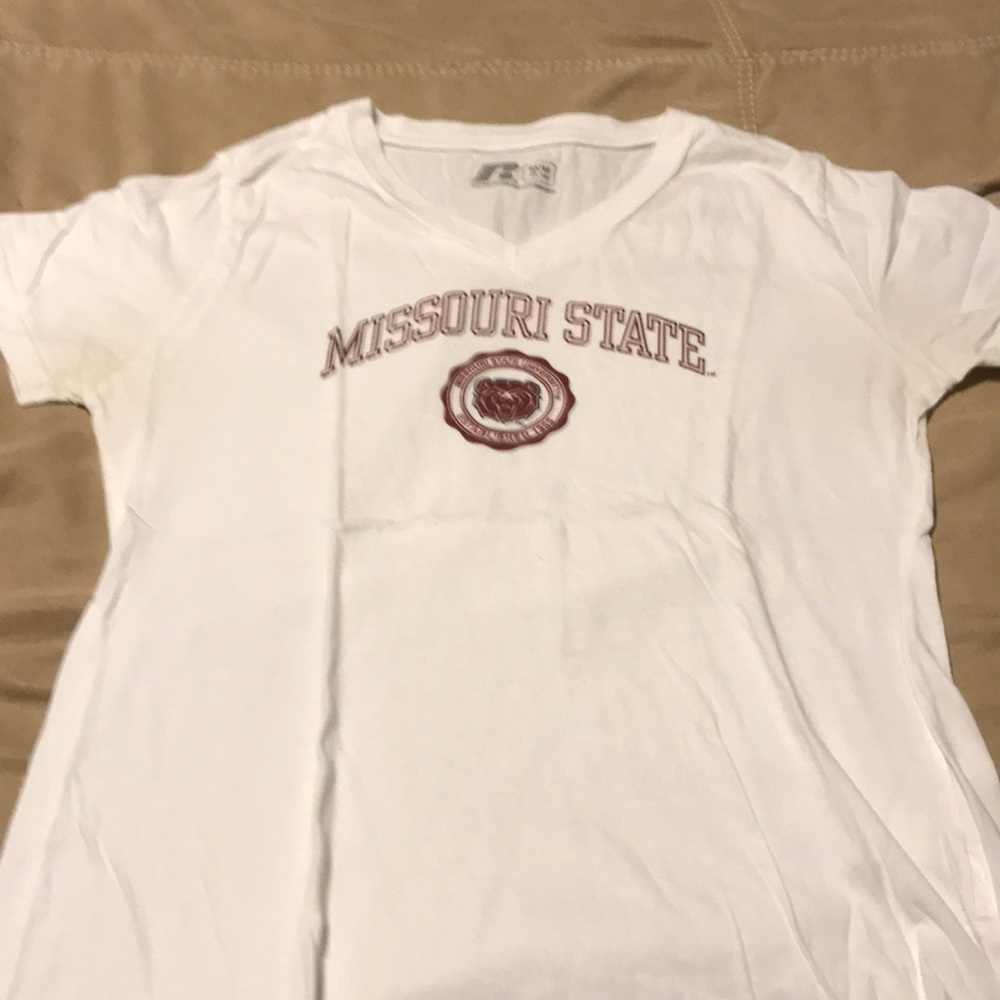 Missouri State White Short Sleeve Tee